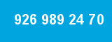 926 989 24 70 926 989 24 70